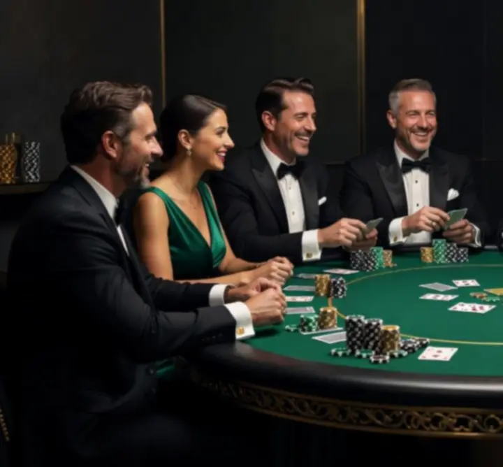 Luksusowa impreza pokerowa w stylu kasynowym